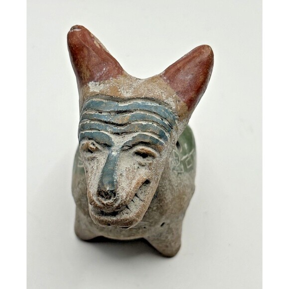 Mexican Xoloitzcuintle Xolo Dog Folk Art Pottery Whistle Mayan Aztec Used - Picture 8 of 13
